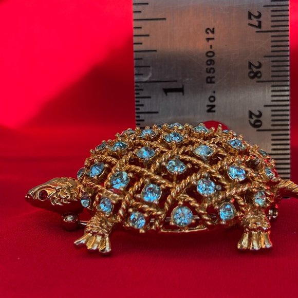 Vintage Coro Turtle Brooch - Picture 8 of 8